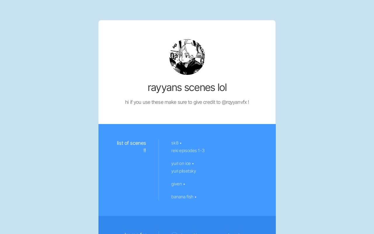 Carrd profile picture for @rayyan